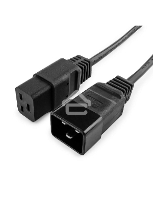 Кабель питания для UPC Gembird/Cablexpert, 1.5м, С19 - C20, 16А, черный, с заземлением(PC-189-C19)