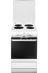 Плита электрическая Hansa FCEW53000 белый, конфорок 4 шт, духовка 68 л, 50 см x 85 см x 60 см