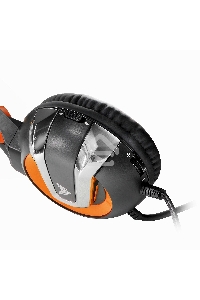 Гарнитура игровая Crown CMGH-3103 черный/оранжевый