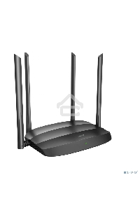 Роутер беспроводной Digma DWR-AC1201 AC1200 10/100BASE-TX черный (упак.:1шт)
