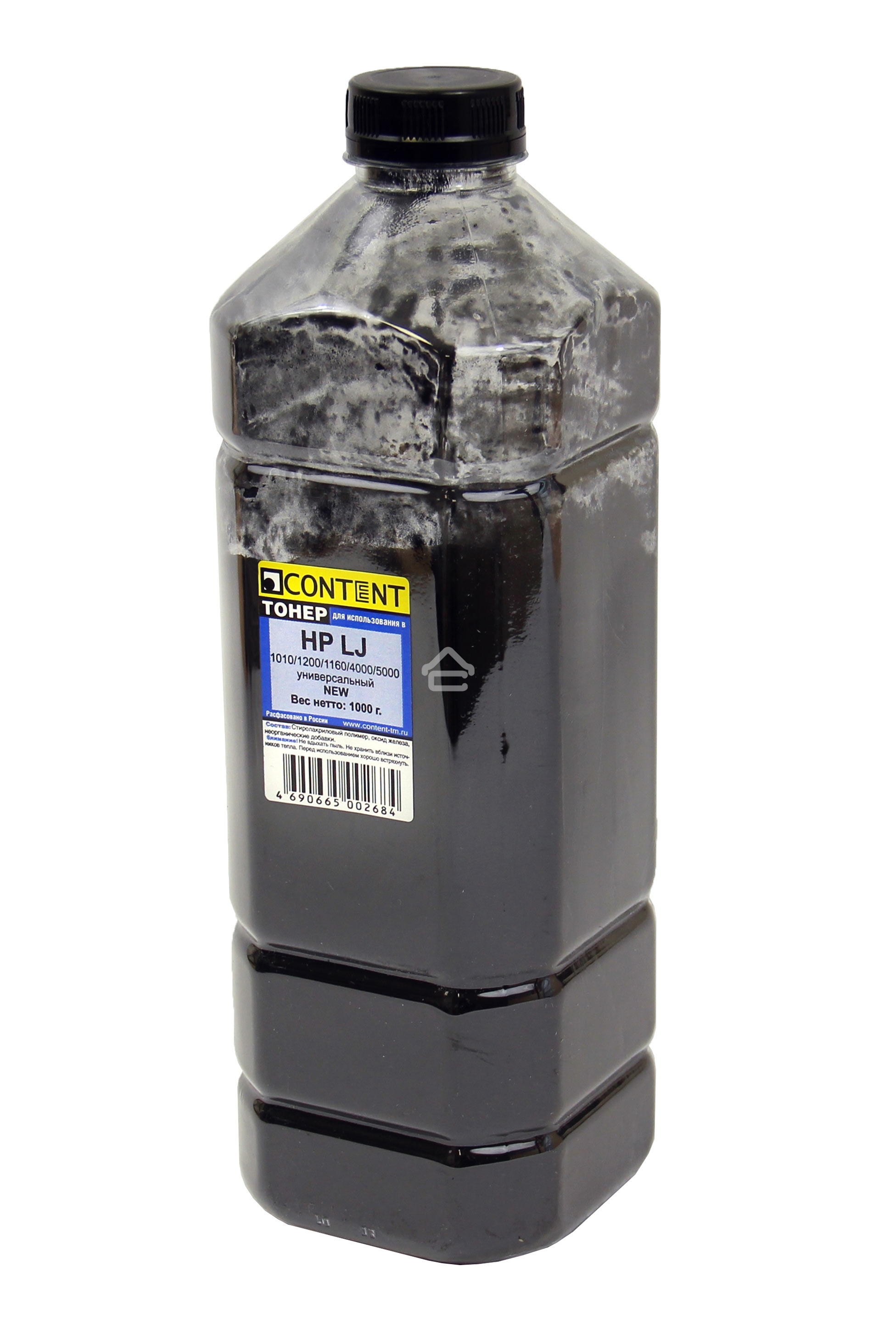 Тонер Content - для HP LJ Универсальный 1010/ 1200/ 1160/ 4000/ 5000 (Content), 1кг, канистра