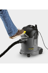 Пылесос Karcher T 14/1 Classic 1600 Вт серый/желтый, 240/1600 Вт, уборка сухая/влажная, пылесборник мешок 14 л