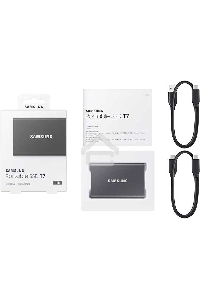 Накопитель SSD Samsung External T7 MU-PC1T0T/WW, 1ТБ, USB 3.2, черный