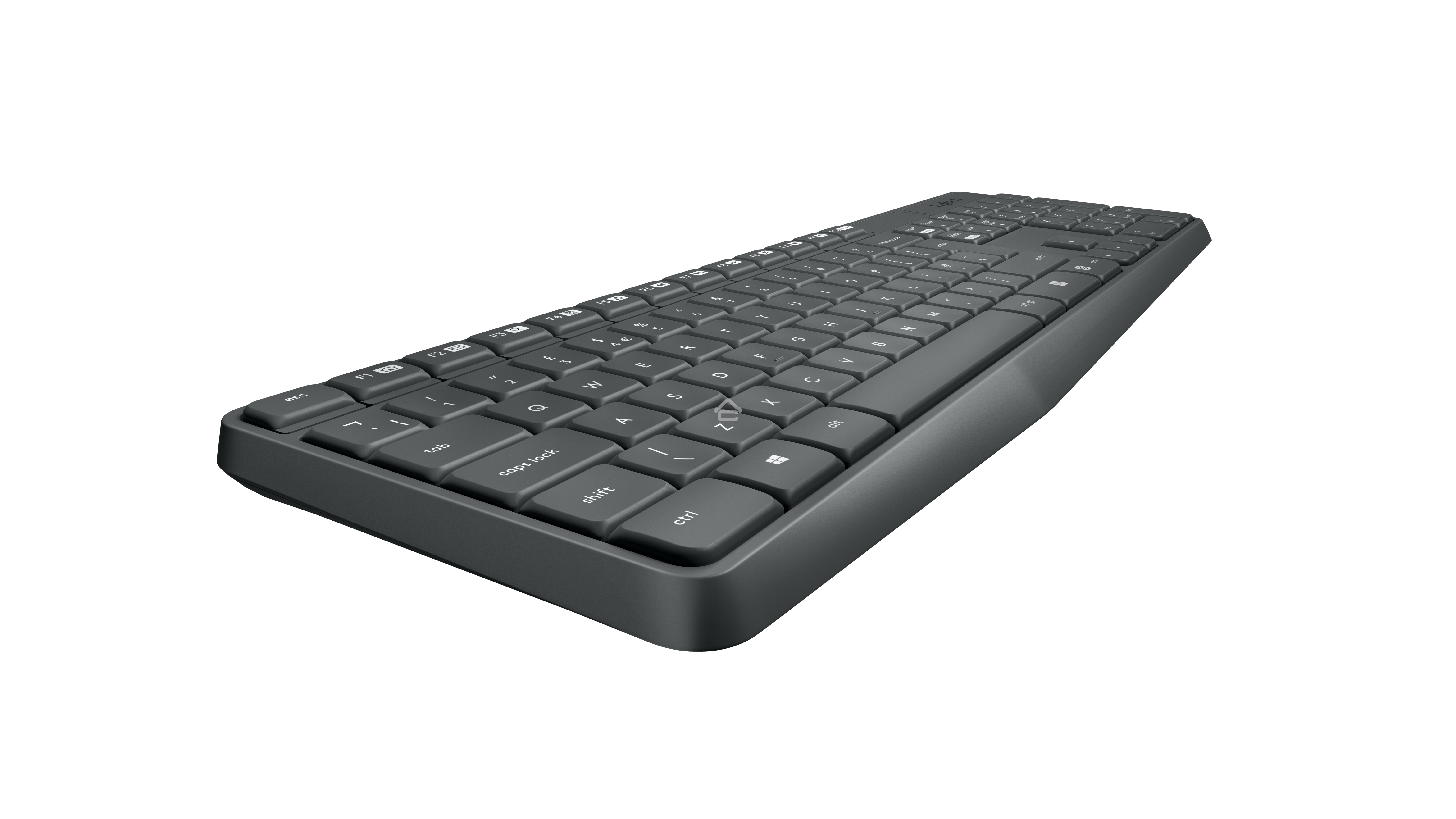 Комплект клавиатура + мышь Logitech MK235 клав:черный мышь:черный USB беспроводная