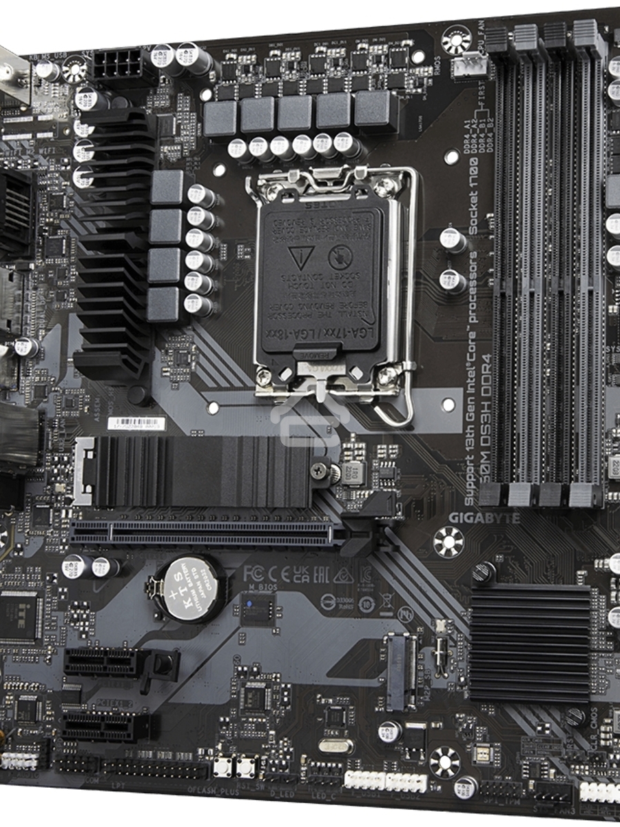 Материнская плата Gigabyte B760M DS3H DDR4, LGA 1700, Intel B760, 4xDDR4, 4xSATA, 2xM.2, 1xPCIe 4.0 x16, 2xPCIe x1, 1xHDMI, 1xDP, 1xVGA, 1x 2.5Gb LAN, 3xUSB-A 3.2 Gen 1, 1xUSB-C 3.2 Gen 2, 2xUSB-A 2.0, 3x3.5 мм, 7.1, mATX