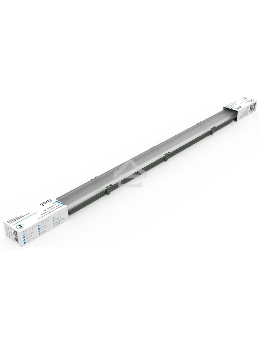 Светильник линейный Gauss СПП-Т8-G13 LITE 220-230V IP65 1276*60*55мм для LED ламп 1х1200мм 1/16