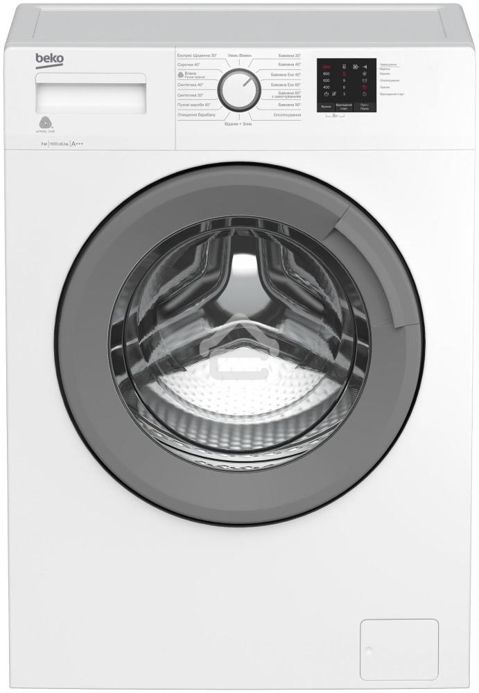 Стиральная машина Beko RGE78511XSW (7321030003) белый, загрузка фронтальня 7 кг, 1000 об/мин., класс: А+++