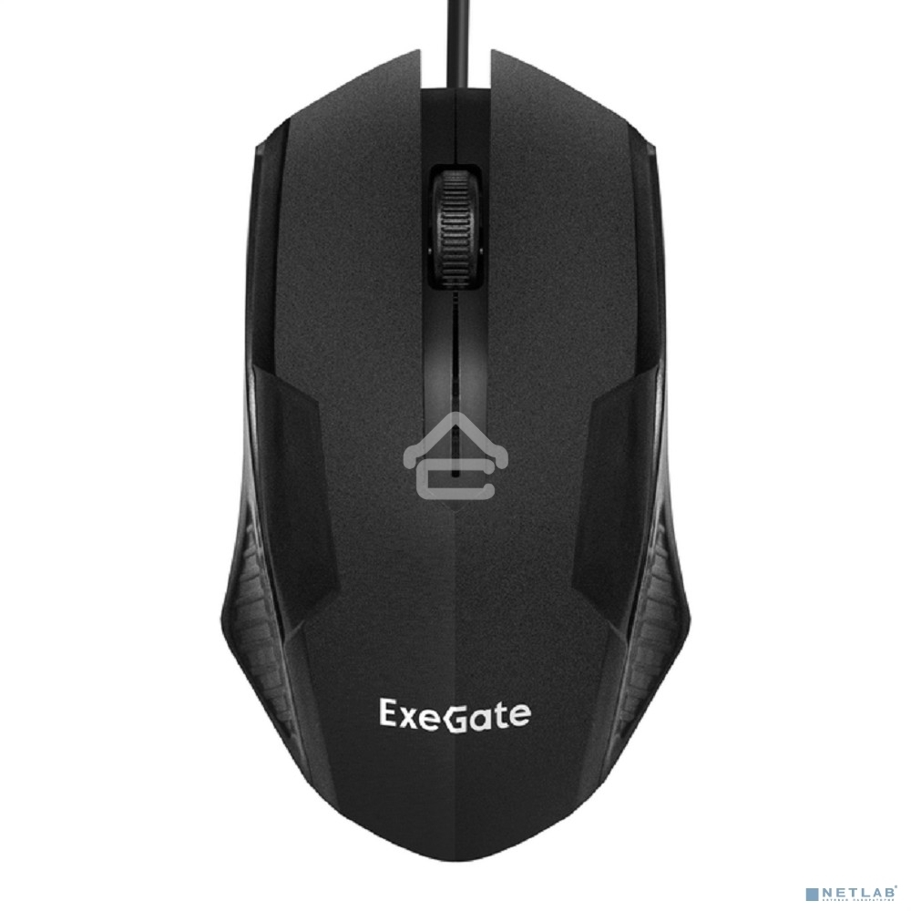 Мышь проводная ExeGate SH-9025L OEM черный, 1000 dpi, USB, кнопки - 3