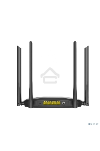 Роутер беспроводной Digma DWR-AC1201 AC1200 10/100BASE-TX черный (упак.:1шт)