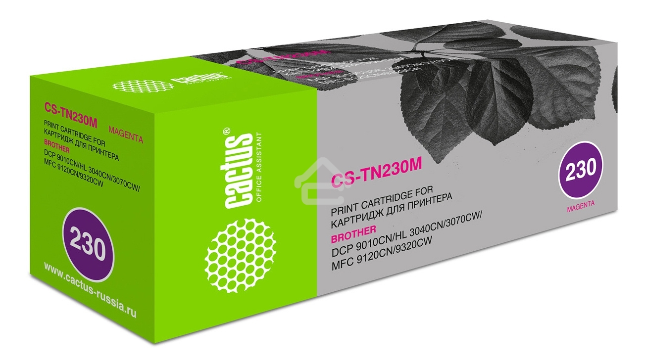 Картридж лазерный Cactus CS-TN230M пурпурный (1400 стр) для Brother HL-3040/3070, DCP-9010, MFC-9120/9320