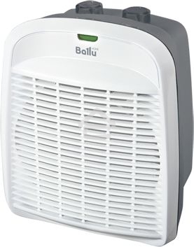 Тепловентилятор Ballu BFH/S-10 серый/белый, 2000 Вт, 25 м2, термостат