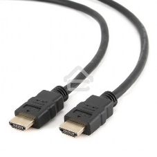 Кабель Cablexpert HDMI CC-HDMI4-15, 19M/19M, v2.0, медь, позол.разъемы, экран, 4.5м, черный, пакет