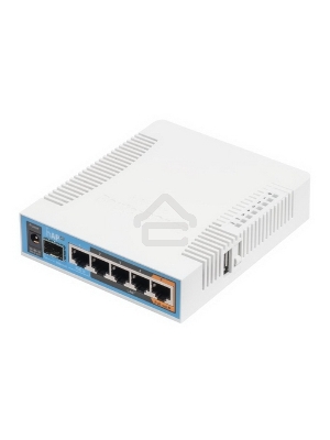 Сетевое оборудование MikroTik RB962UiGS-5HacT2HnT Роутер 2.4+5ГГц, 802.11a/b/g/n/ac, 5x Ethernet 1G, 1x SFP