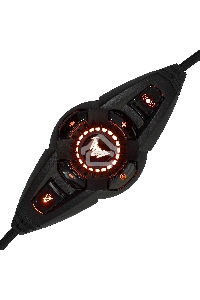 Гарнитура игровая Crown CMGH-3103 черный/оранжевый