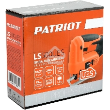 Лобзик электрический Аккумуляторный PATRIOT LS 500UES. 0-2400об/мин. Дерево/железо: 51мм/2мм, Маятниковый ход: 4позиции.
