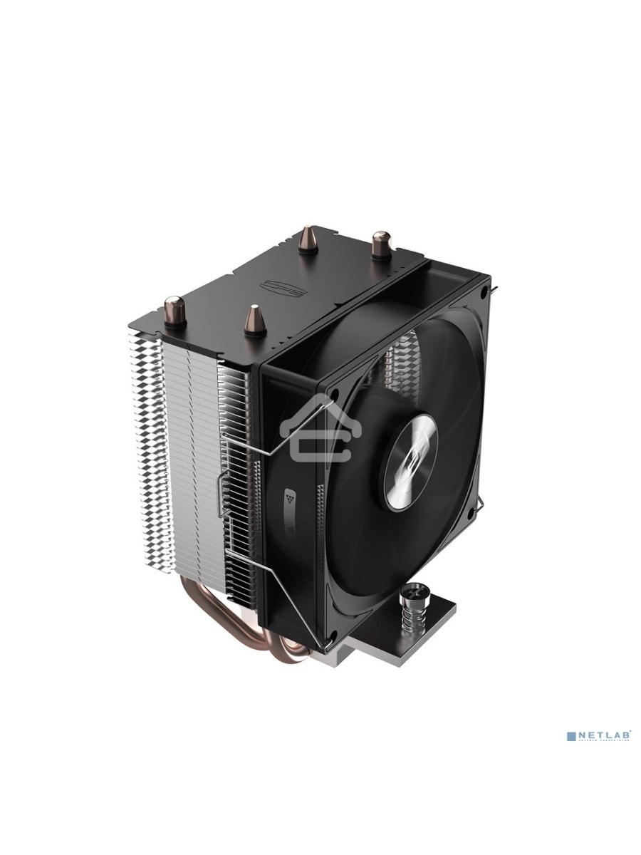 Кулер для процессора PCCooler R200 S115X/1200/1700/AM4/AM5 (TDP 110W, 90mm Non LED Fan, 2 тепловые трубки 6мм, 2200RPM, 28,3dBa)