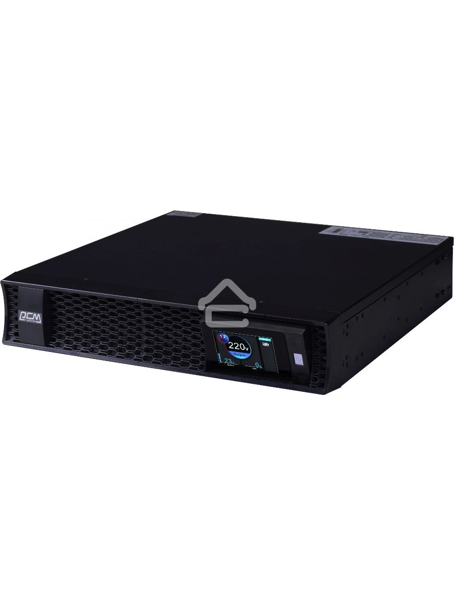 Источник бесперебойного питания Powercom Next, On-Line, 1500VA/1500W, Rack/Tower, 8*IEC320-C13, LCD, Serial+USB, SmartSlot, подкл. доп. Батарей (2027190)