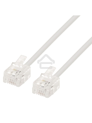 Кабель.телефонный аппарат-розетка TC6P4C-2M, 2 м