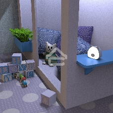 Ночник Gauss NN7036 поросенок голубой