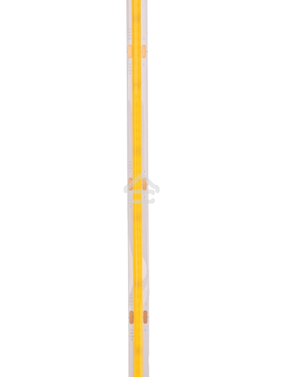 Лента светодиодная 24В, COB 8Вт/м, 320 LED/м, 3000K, 8мм, 5м, IP20 Rexant