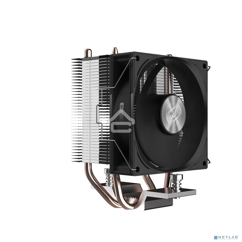 Кулер для процессора PCCooler R200 S115X/1200/1700/AM4/AM5 (TDP 110W, 90мм Non LED Fan, 2 тепловые трубки 6мм, 2200RPM, 28,3dBa)