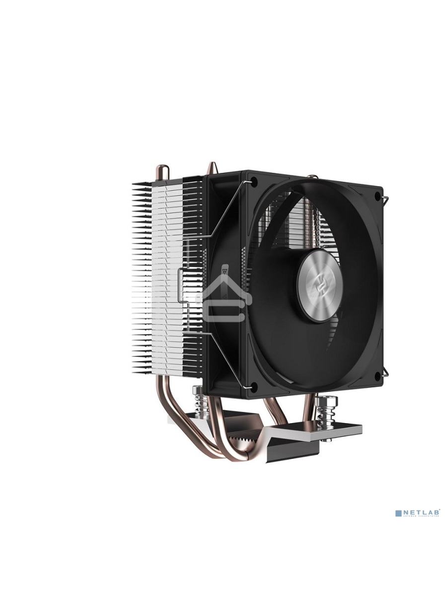 Кулер для процессора PCCooler R200 S115X/1200/1700/AM4/AM5 (TDP 110W, 90mm Non LED Fan, 2 тепловые трубки 6мм, 2200RPM, 28,3dBa)