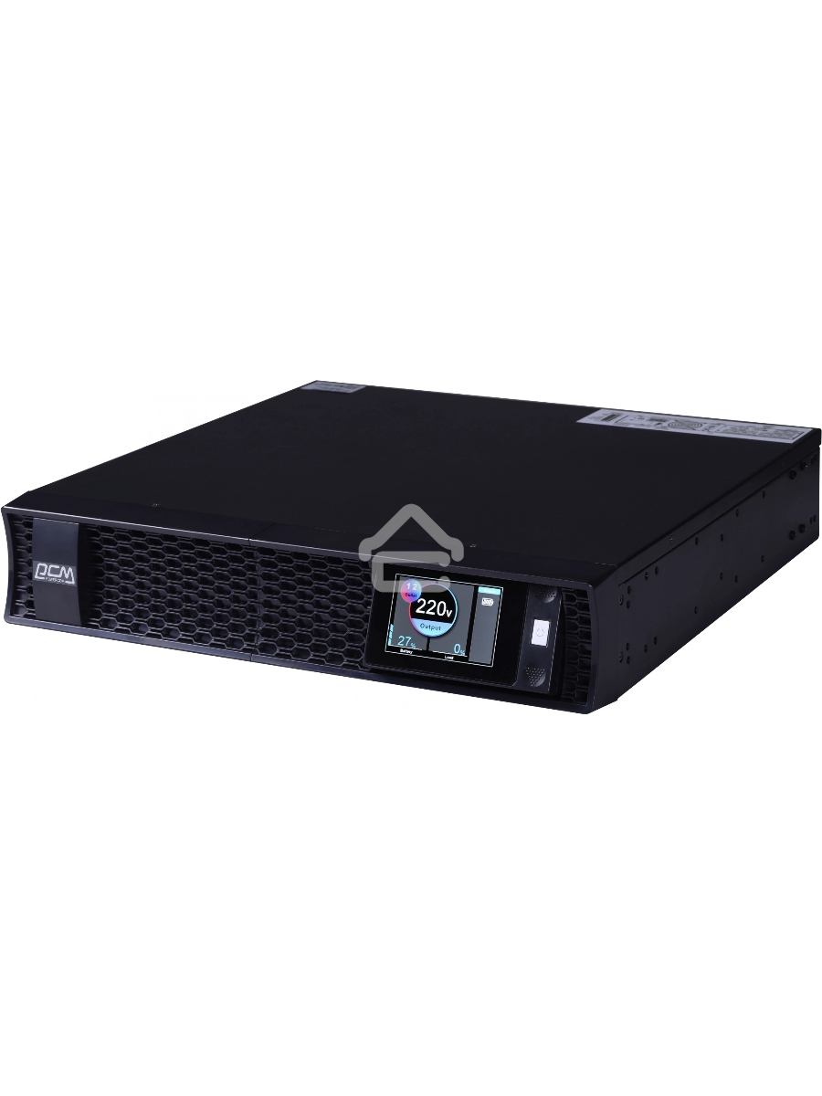 Источник бесперебойного питания Powercom Next, On-Line, 1500VA/1500W, Rack/Tower, 8*IEC320-C13, LCD, Serial+USB, SmartSlot, подкл. доп. Батарей (2027190)