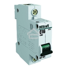 Выключатель автоматический DEKraft 1п C 16А 4.5кА ВА-101 11054DEK