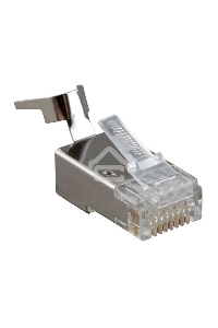 Разъем RJ45 8P8C кат.6 FTP PLUG-8P8C-UV-C6-TW-SH-10 экранир. универс. (уп. 10 шт) Hyperline 49340