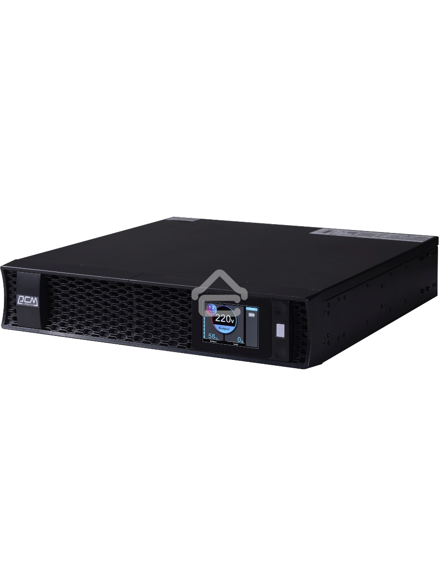 Источник бесперебойного питания Powercom Next, On-Line, 1500VA/1500W, Rack/Tower, 8*IEC320-C13, LCD, Serial+USB, SmartSlot, подкл. доп. Батарей (2027190)