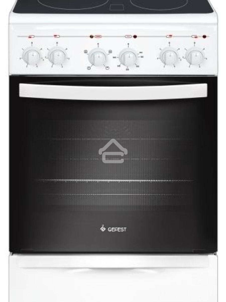 Плита электрическая Gefest 5160-02 0095 белый, конфорок 4 электрических, духовка 55 л, 50 см x 85 см x 58.5 см