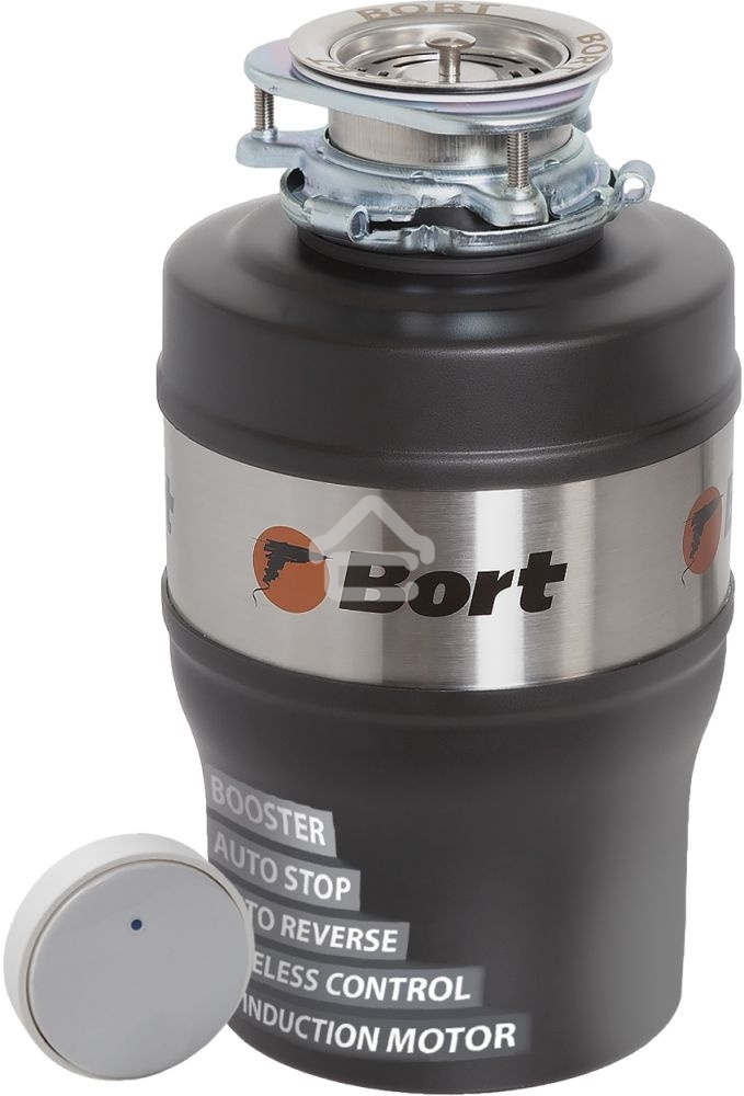 Измельчитель пищевых отходов Bort Alligator Max, 560 Вт., объём 1 600 мл., ПДУ