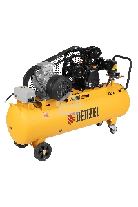 Компрессор воздушный рем. привод BCW3000-T/100, 3,0 кВт, 100 литров, 520 л/мин  Denzel