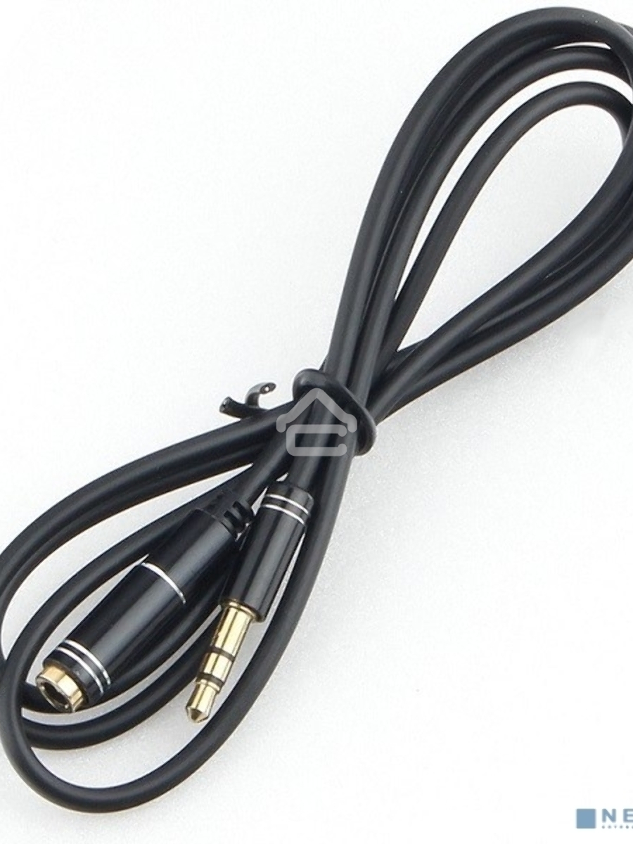 Кабель аудио удлинительный Cablexpert CCAB-02-35MF-3MB. 3.5 Jack (M)/3.5 Jack (F), черный, 3м, блистер