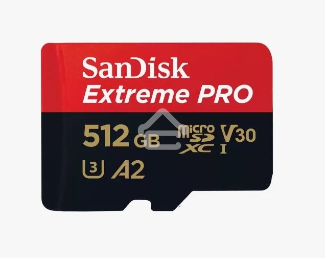 Флеш карта microSD 512GB SanDisk microSDXC Class 10 UHS-I A2 C10 V30 U3 Extreme Pro (SD адаптер) 200MB/s