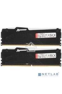 Оперативная память Kingston Fury Beast, DDR5, 64GB (2x32GB), 5200MHz, CL40, с радиатором, RGB, черный