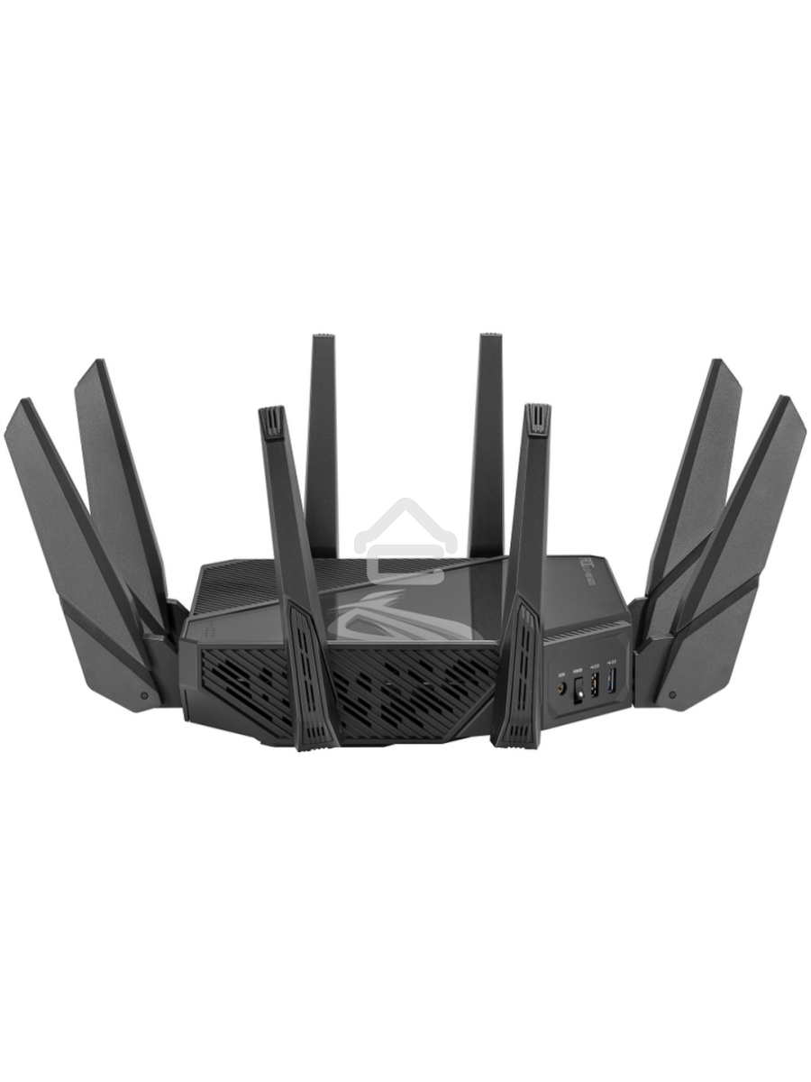 Роутер ASUS ROG GT-AXE16000 802.11 a/b/g/n/ac/ax до 1148 + 4804Мбит/c, 2,4 + 5 гГц, 8 антенн, USB, GBT LAN ; 90IG06W0-MU2A10