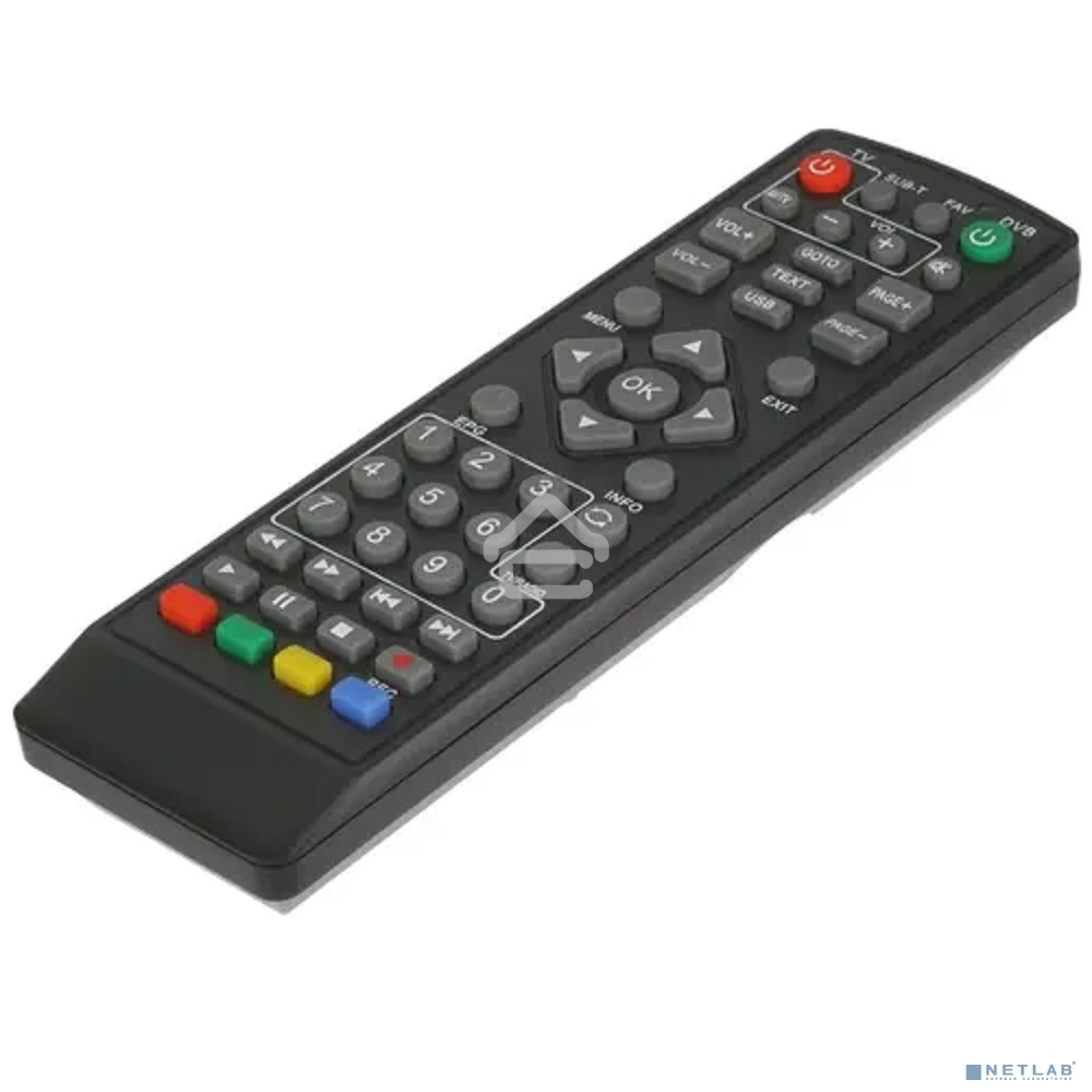 Пульт универсальный Rexant для DVB-T2 с функцией управления телевизором (RX-DVB-014)