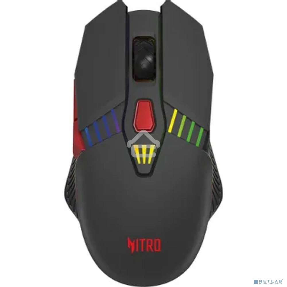 Мышь беспроводная Acer Nitro OMR305 черный, 3200 dpi, радиоканал, Bluetooth, USB, кнопки - 8