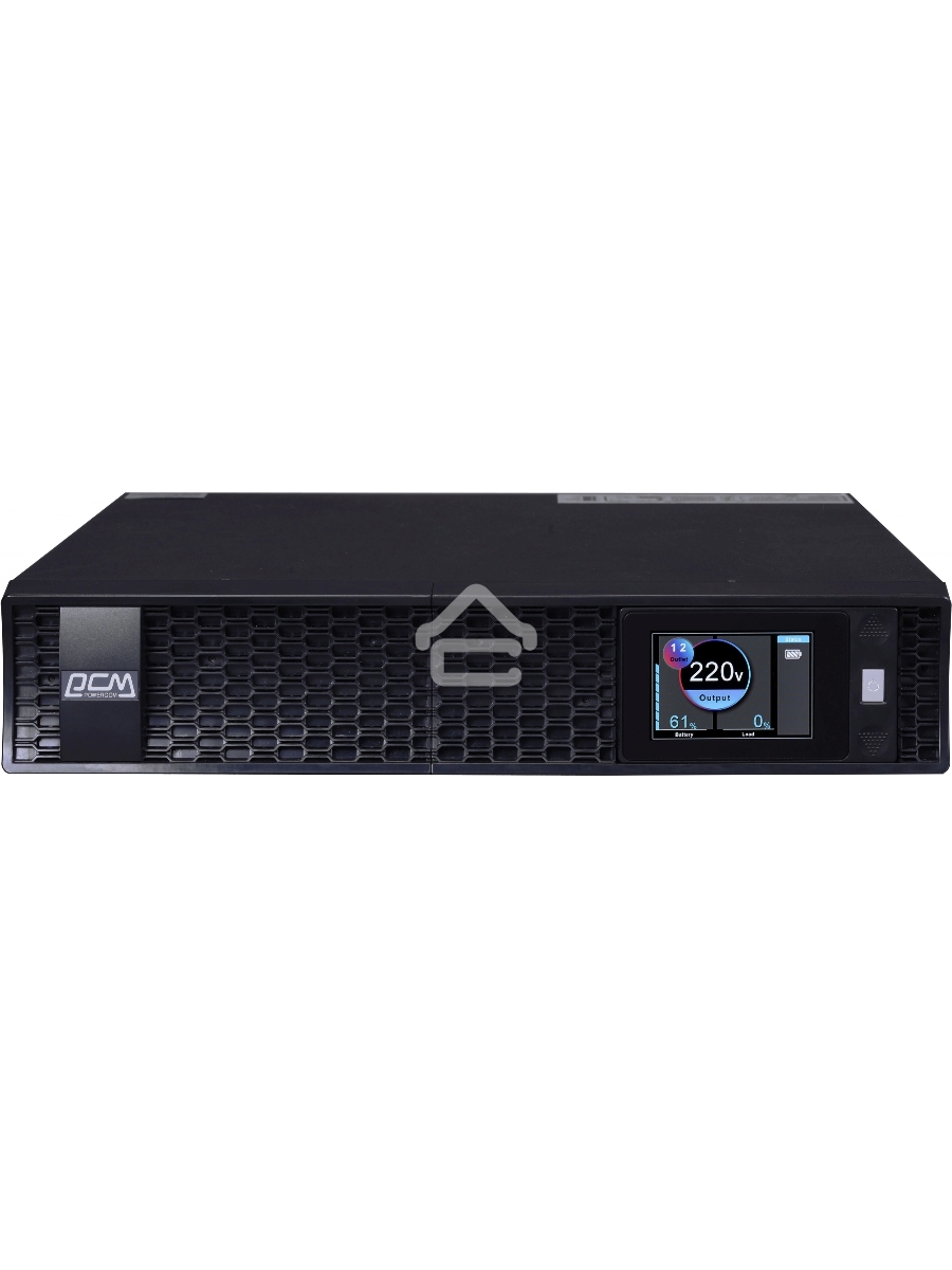 Источник бесперебойного питания Powercom Next, On-Line, 1500VA/1500W, Rack/Tower, 8*IEC320-C13, LCD, Serial+USB, SmartSlot, подкл. доп. Батарей (2027190)