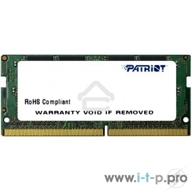 Оперативная память Patriot, DDR4, 16GB (1x16 GB), 2400 MHz, CL17, SO-DIMM