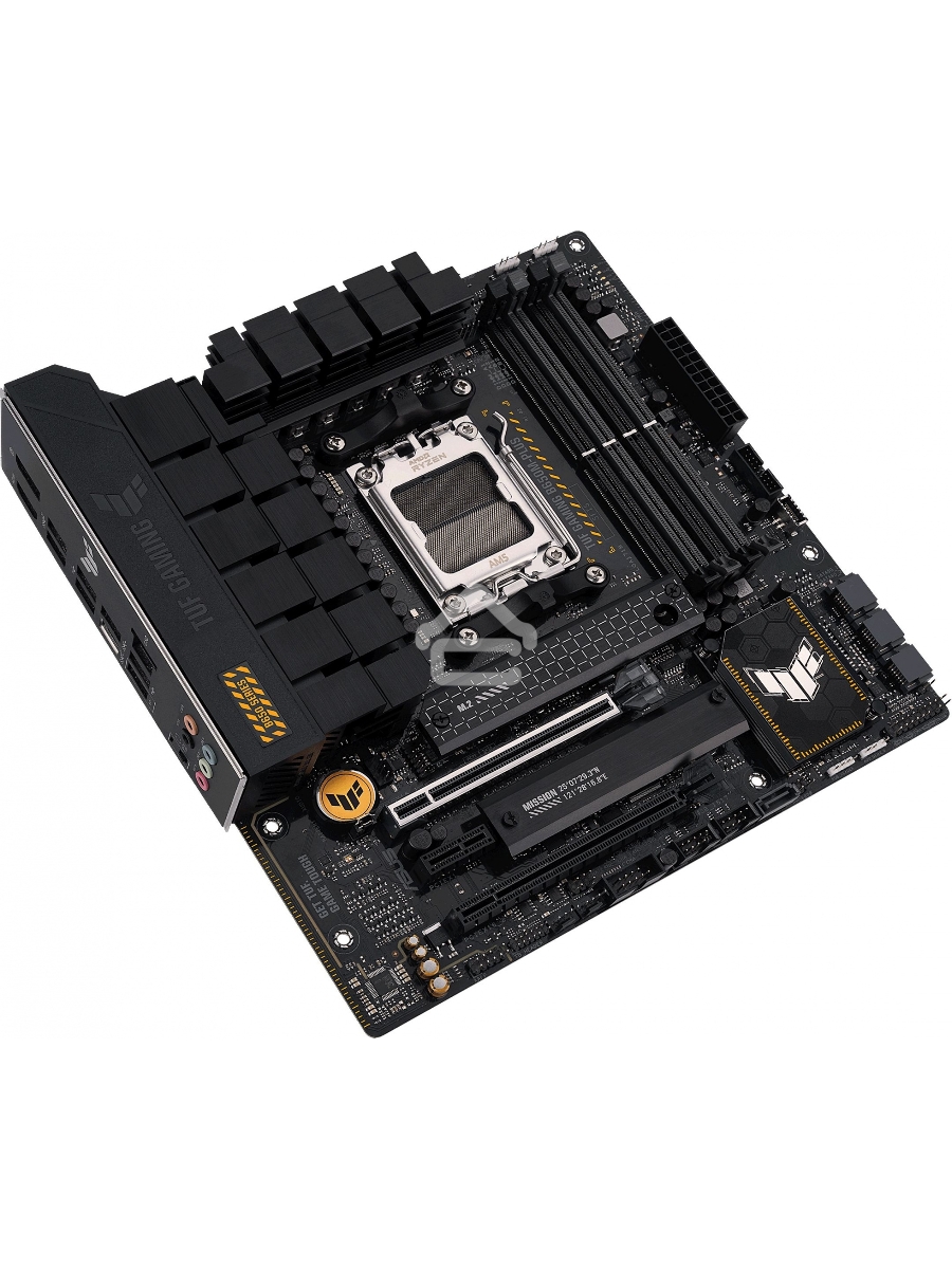 Материнская плата ASUS TUF GAMING B650M-PLUS, AM5, AMD B650, 4xDDR5, 4xSATA, 2xM.2, 1xPCIe 4.0 x16, 1xPCIe 4.0 x4, 1xDP, 1xHDMI, 1x 2.5Gb LAN, 4xUSB-A 3.2 Gen 2, 1xUSB-A 3.2 Gen 1, 1xUSB-C 3.2 Gen 2x2, 5x3.5 мм, 7.1, mATX