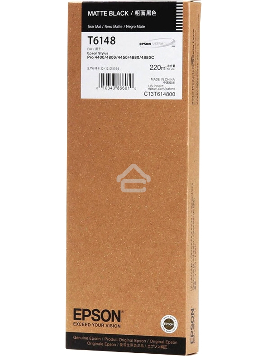 Картридж струйный Epson C13T614800 черный матовый (220 мл) для Epson St Pro 4880/4450