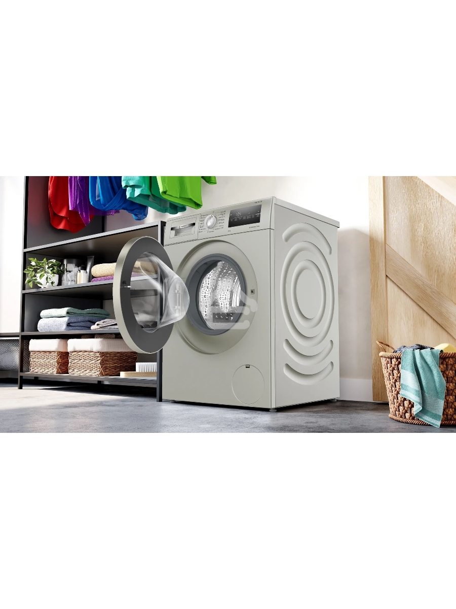 Стиральная машина Bosch WAN2420XME серебристый, загрузка фронтальная 8 кг, 1200 об/мин., класс: А+++