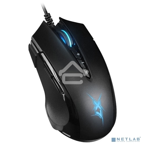 Мышь проводная A4Tech X89 черный, 2400 dpi, USB, кнопки - 8