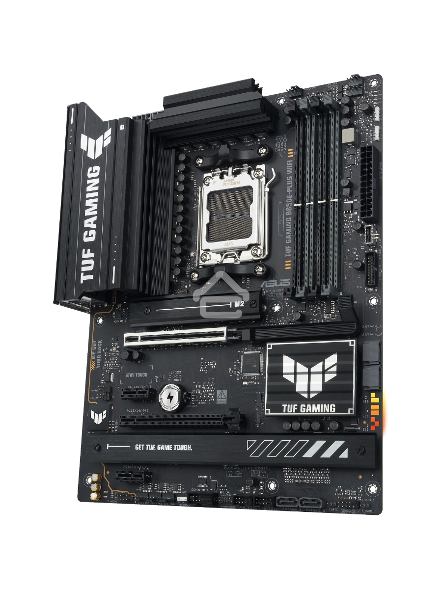 Материнская плата ASUS TUF GAMING B650E-PLUS WIFI, AM5, AMD B650, 4xDDR5, 4xSATA, 3xM.2, 1xPCIe 5.0 x16, 1xPCIe 4.0 x4, 2xPCIe 4.0 x1, 1xDisplayPort, 1xHDMI, 1x2.5Gb LAN, Wi-Fi 6E, Bluetooth 5.3, 1xUSB-C 20Gbps, 3xUSB-A 10Gbps, 6xUSB-A 2.0, 5x3.5 мм, 7.1,