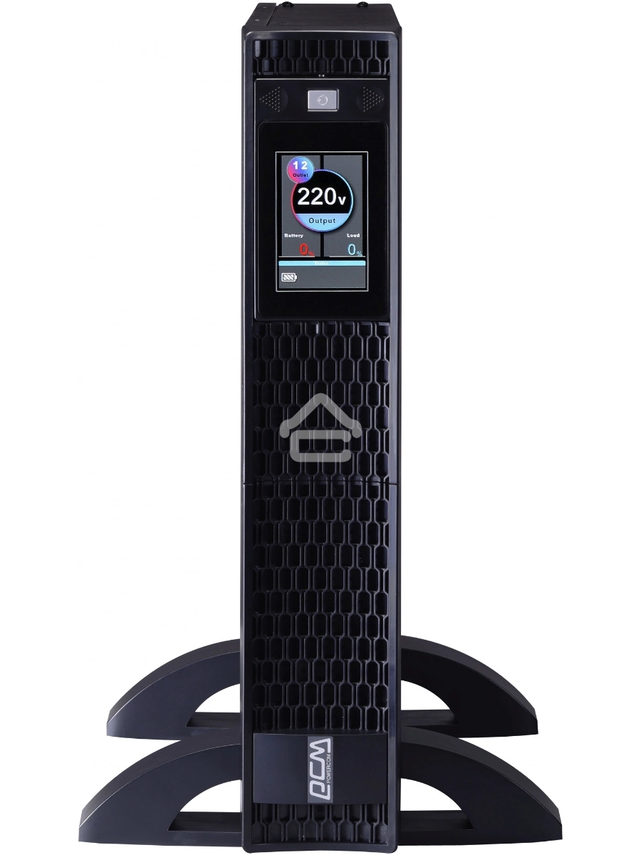 Источник бесперебойного питания Powercom Next, On-Line, 1500VA/1500W, Rack/Tower, 8*IEC320-C13, LCD, Serial+USB, SmartSlot, подкл. доп. Батарей (2027190)