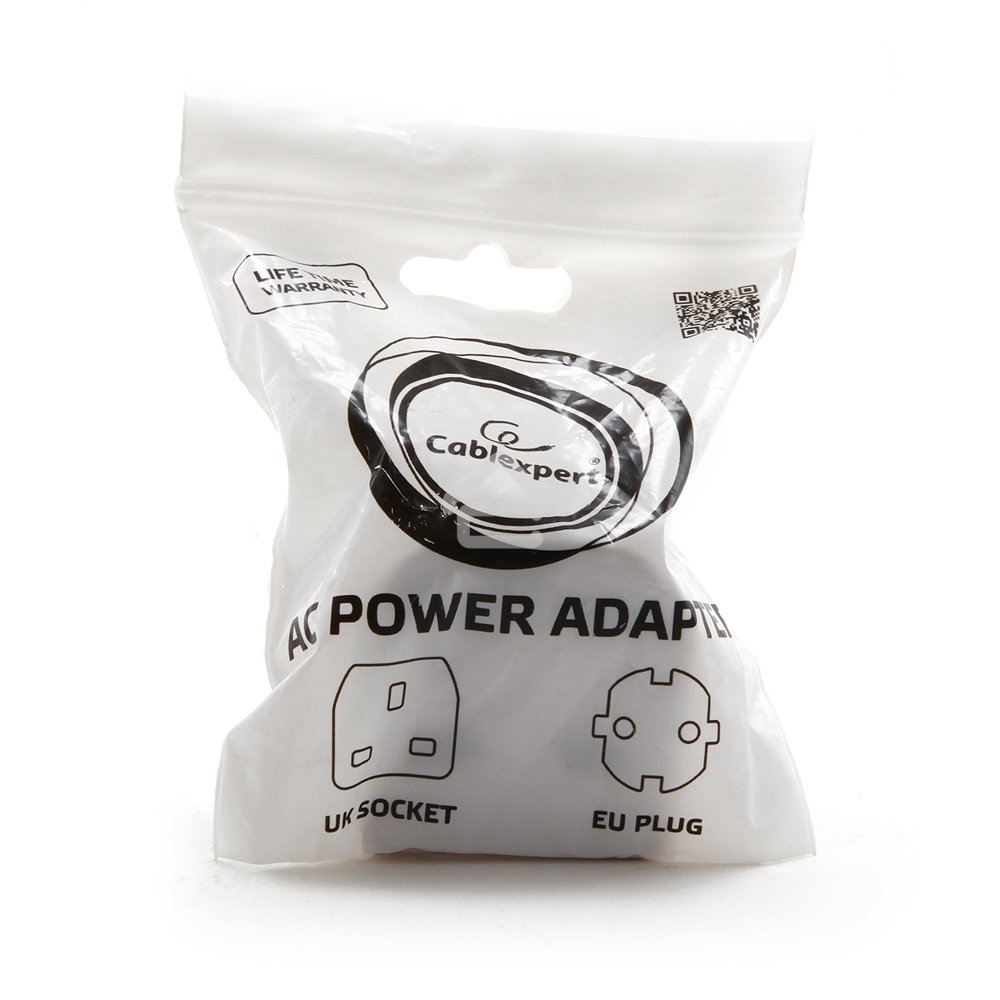 Переходник Gembird Переходник с вилки EU,UK в RU (A-AC-UKEU-001)