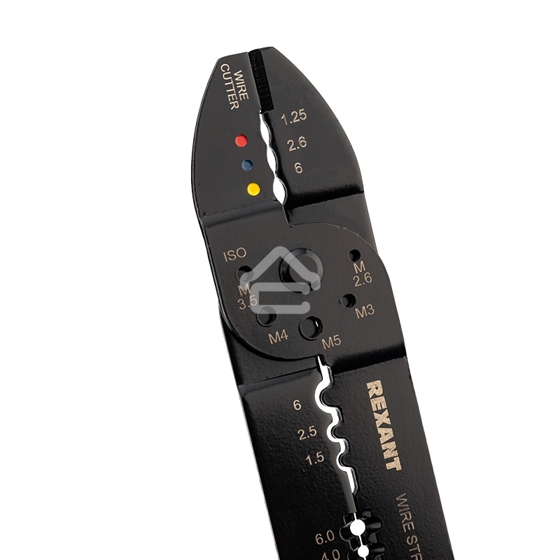 Кримпер Rexant HT-204 для обжима наконечников и зачистки проводов