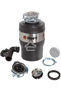 Измельчитель пищевых отходов Bort Alligator Max, 560 Вт., объём 1 600 мл., ПДУ